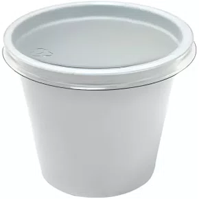Pote 60ml Branco Com Tampa G 697 Com 20 Unidades Galvanotek