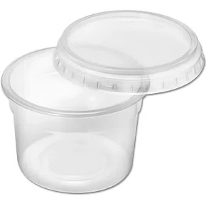 Pote Redondo com Tampa 250ml com 25 Unidades G310/250 Galvanotek