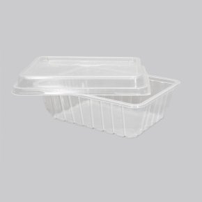 Pote Retangular 500ml C/25 Conjuntos Cristal Copaza