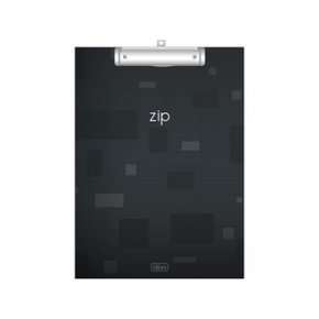 Prancheta A4 Decorada Preta Zip Tilibra