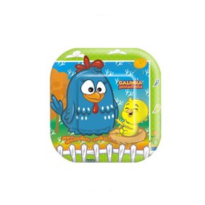 Prato de Papelão PR18 C/ 08 Unidades Galinha Pintadinha Regina