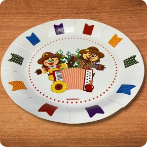 Prato De Papelão Pr18 Espantalhos Com 8 Unidades Kaixote