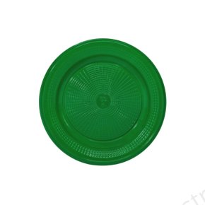 Prato Descartável PR 18 Verde Escuro com 10 Unidades Kaixote