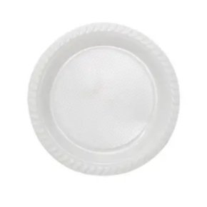 Prato Descartável PR12 Branco Fundo C/10un Louri Festas