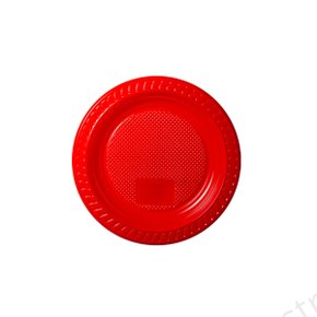 Prato Descartável PR15 C/10 Unidades Vermelho Kaixote