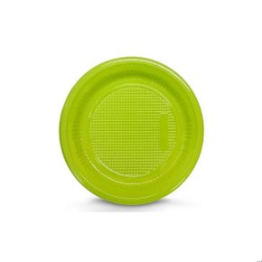 Prato PR 15  Descartável C/10 Unidades Verde Kaixote