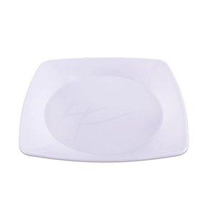 Prato PR 21 Quadrado Branco C/10 Unidades Prafesta