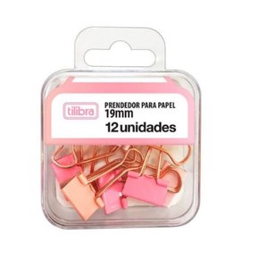 Prendedor de papel 19mm c/12 unidades Tilibra