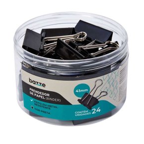 Prendedor Papel C/ Mola 41mm Bazze C/ 24un