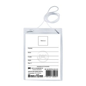 Protetor Crachá P/ Eventos Vertical S/ Presilha DAC