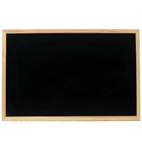 Quadro Negro 0,38x0,38 Preto Moldura Madeira Stalo Ref 4112