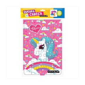 Quebra-Cabeça 35 Peças Unicórnio PaperCollor