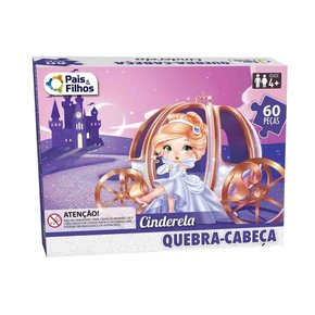 Quebra-Cabeça 60 Peças Cinderela Pais & Filhos