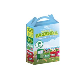 Quebra-Cabeça Animais Da Fazenda Bilingue 20 Peças Animativa