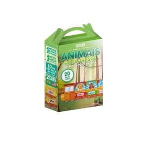 Quebra-Cabeça Animais Da Floresta Bilingue 20 Peças Animativa