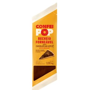 Recheio Forneável Chocolate Ao Leite 1,01Kg Confeipop Harald