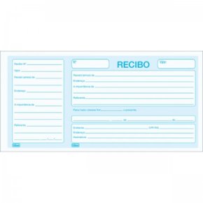 Recibo Comercial C/ Canhoto 50 Fls Tilibra