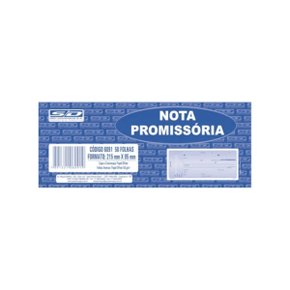 Recibo Nota Promissória 50 Folhas Animativa