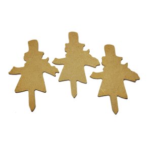 Recorte MDF Espantalho Com 03 Unidades Cod 6106