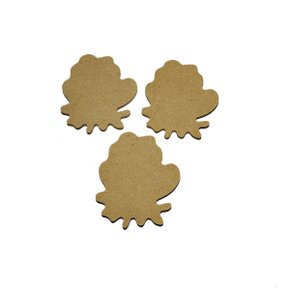 Recorte MDF Sapinho Com 03 Unidades Cod 6138