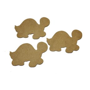 Recorte MDF Tartaruga Com 03 Unidades Cod 6121