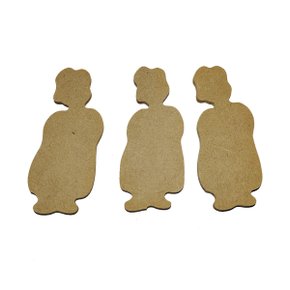 Recorte MDF Vovó Com 03 Unidades Cod 6227