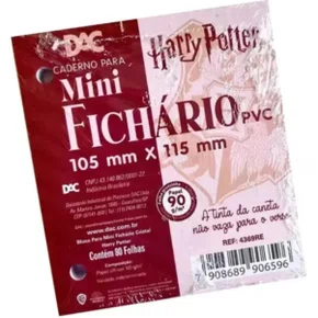 Refil Mini Fichario Harry Potter 80fls 105x115mm DAC