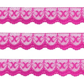 Renda Sintética Pink 1cm Metro