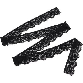 Renda Sintética Preta 1cm Metro