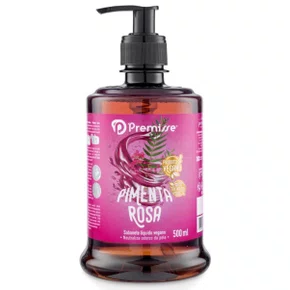 Sabonete Liquido Vegano Pimenta Rosa 500ml Premisse