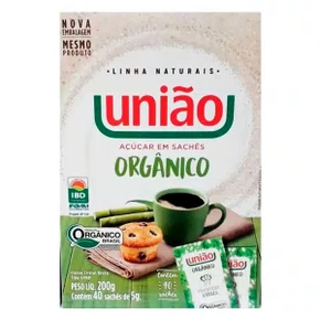 Sachê Açúcar Orgânico União C/ 40un