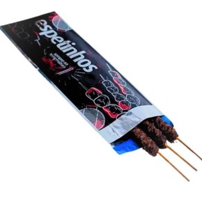 Saco Metalizado P/ Espetinho C/ 50un