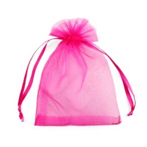 Saco Organza 10x15 cm C/ 10 Unidades Rosa Yoss