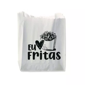 Saco Papel Prime Batata Frita 10x15cm com 500 Unidades EmbaleBem