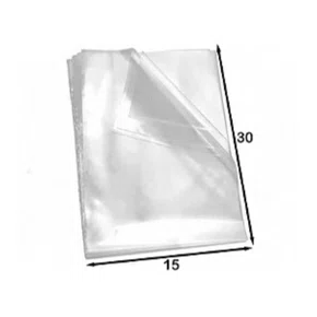 Saco Plástico Virgem 15X30 0,15 Solda Fundo por Kg