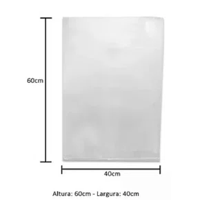 Saco Plástico Virgem 40x60 0,20 por Kg