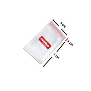 Saco Pp 04x04 Adesivado C/ 3cm Aba Cromus C/ 100un