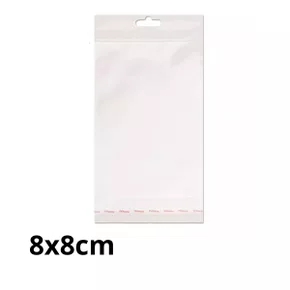 Saco PP 08x08 cm Adesivado com Solapa 100 Unidades Cromus