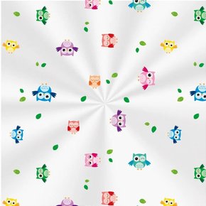 Saco Pp 10x14 Decorado Corujinhas Cromus C/ 100un