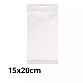 Saco PP 15x20 cm Adesivado com Solapa 100 Unidades Cromus