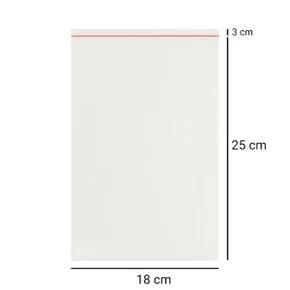 Saco PP 18x25 + 3cm Aba Adesivado C/ 100un Cromus