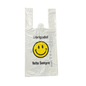 Sacola Plástica 30x40 Volte Sempre Smile C/ 1,4kg Libreplast