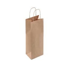 Sacola Presente Garrafa Kraft 35x13x8cm com 50 Unidades Cromus