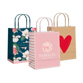 Sacola Presente Gde Romântica Feminina Cromus