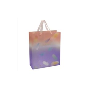 Sacola Presente Grande Plástica Sonhos Rose E Roxo DAC