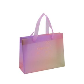 Sacola Presente Horizontal Plástica Happiness Rose E Azul DAC