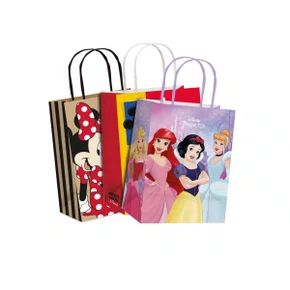 Sacola Presente Media Personagens Disney Unidade Sortida 26 x 19,5 x 9,5 cm Cromus