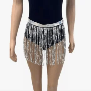 Saia Paetê 70cmx33cm Unidades Cores Sortidas Importadora