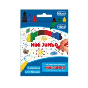 Caneta Hidrocor Mini Jumbo 6 Cores Tilibra