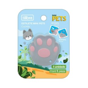 SEM FOTO Estilete Mini Retrátil Portátil Gatinho Pets Tilibra